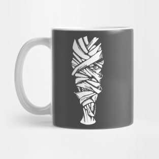 Zombie Mummy Head Tattoo Style Design Drawing Graphic Mug